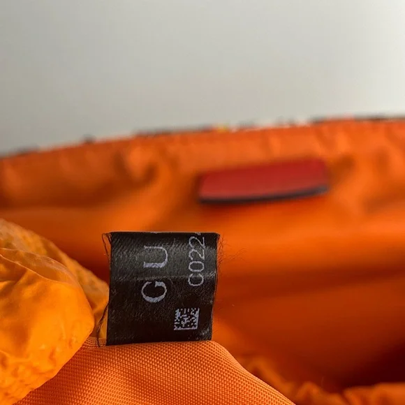 Gucci GG Supreme Monogram Space Cats Diaper Bag Orange - Picture 10 of 16